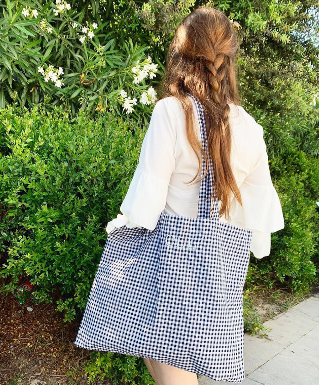 Blue handbag